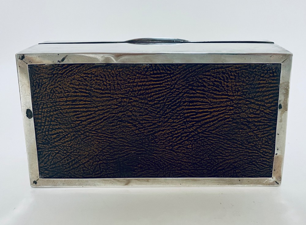 Antique Sterling Silver Cigarette Box View XV