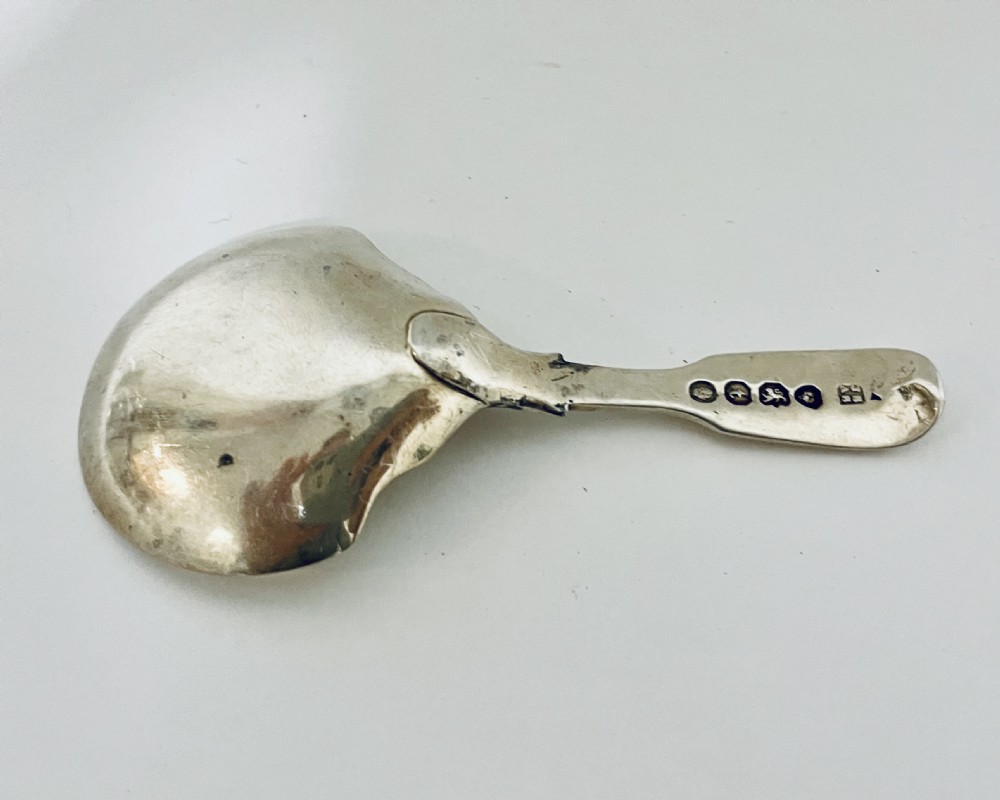 Antique Georgian Solid Sterling Silver Tea Caddy Spoon View III