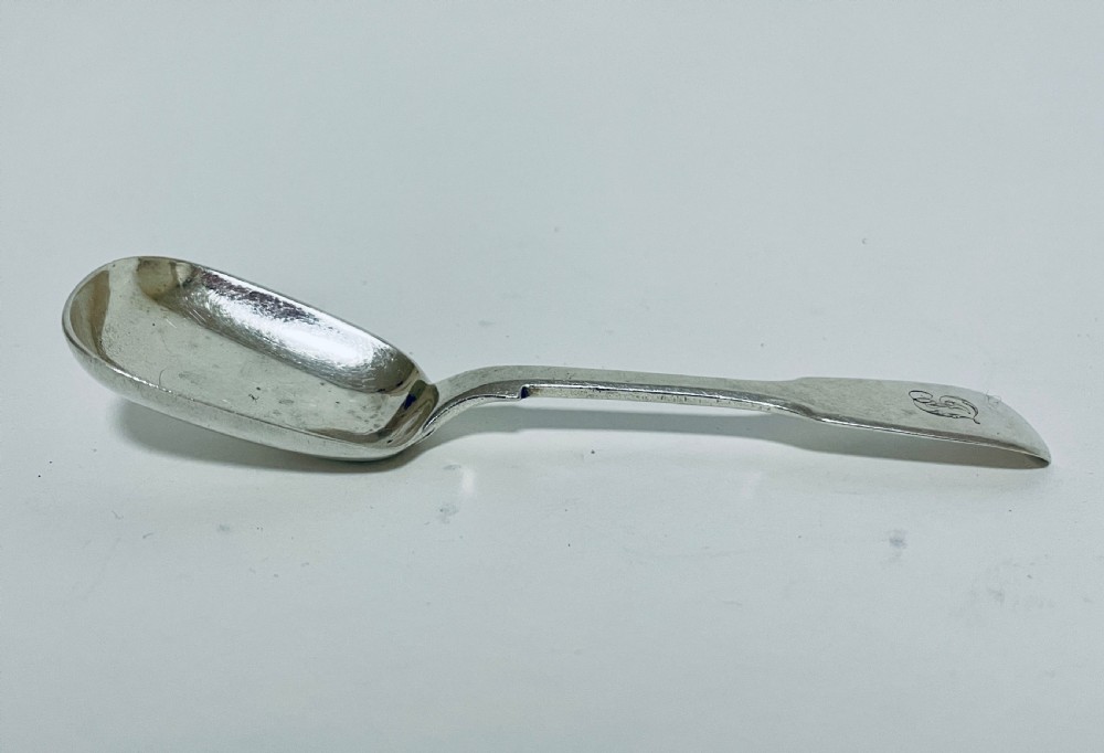 Georgian Solid Sterling Silver Tea Caddy Spoon