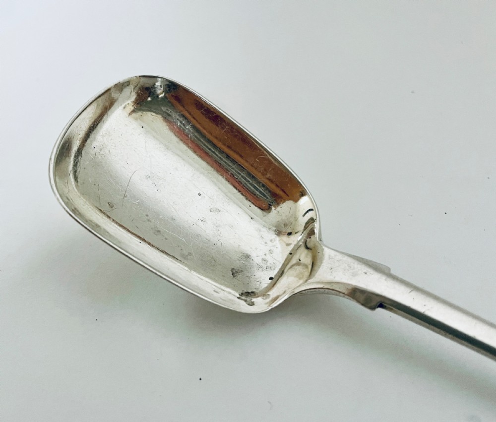 Georgian Solid Sterling Silver Tea Caddy Spoon View XII