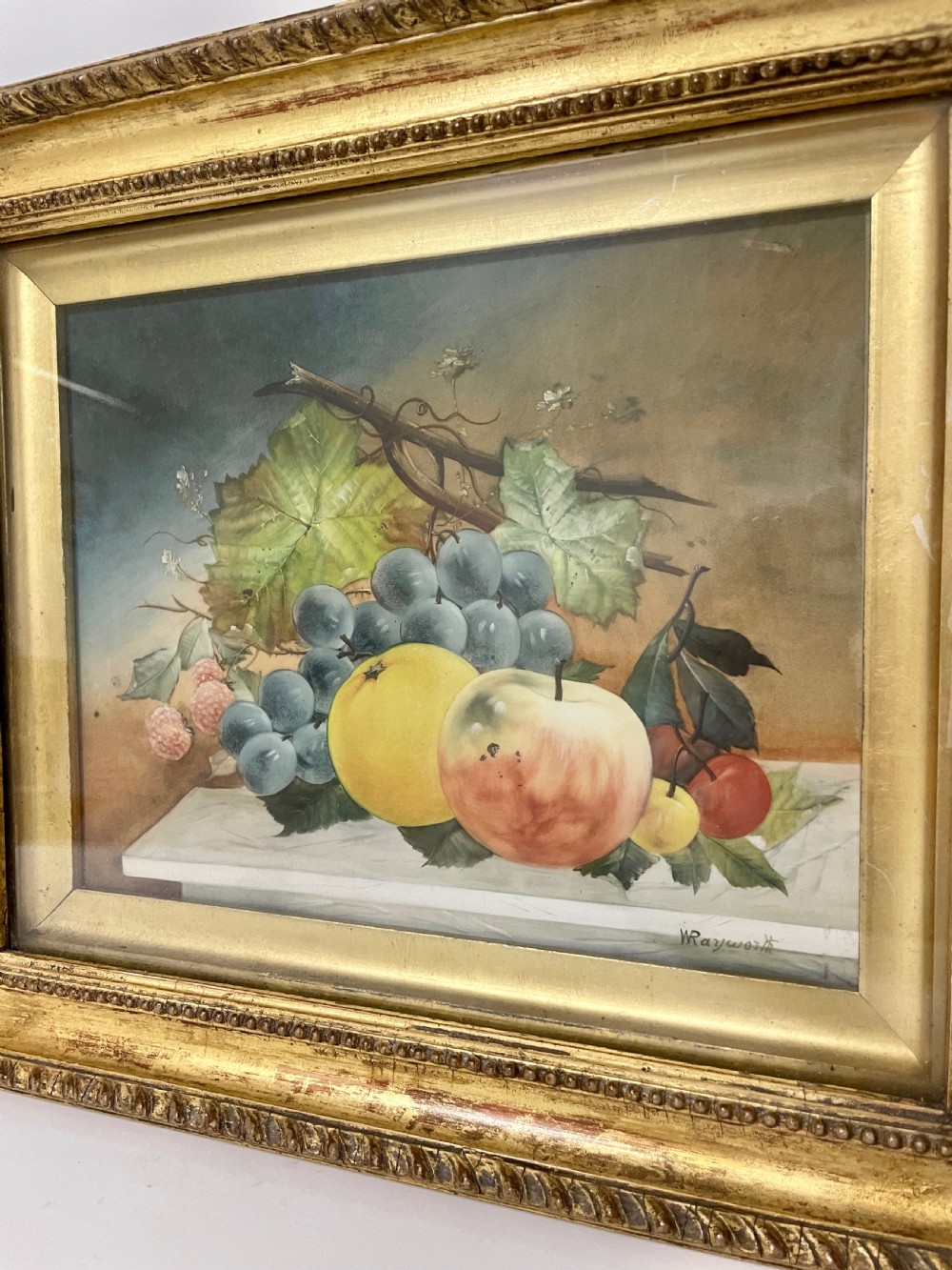 Pair of Wrayworth Still Life Paintings on Ceramic View IV