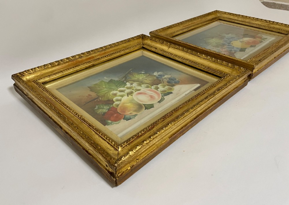 Pair of Wrayworth Still Life Paintings on Ceramic View XVI