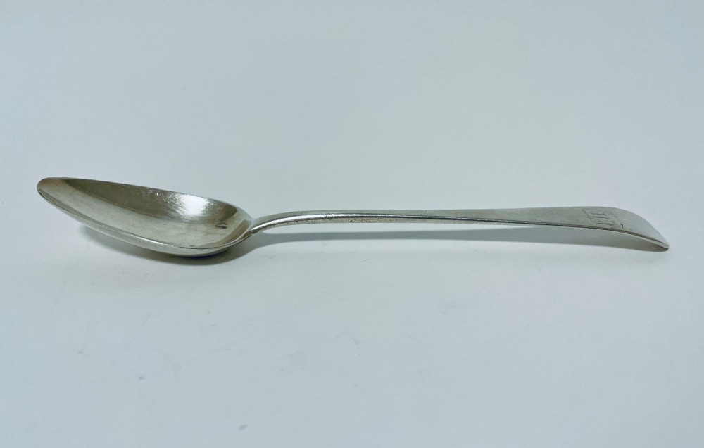 18th Century Georgian Exeter Solid Silver Serving Spoon View IV