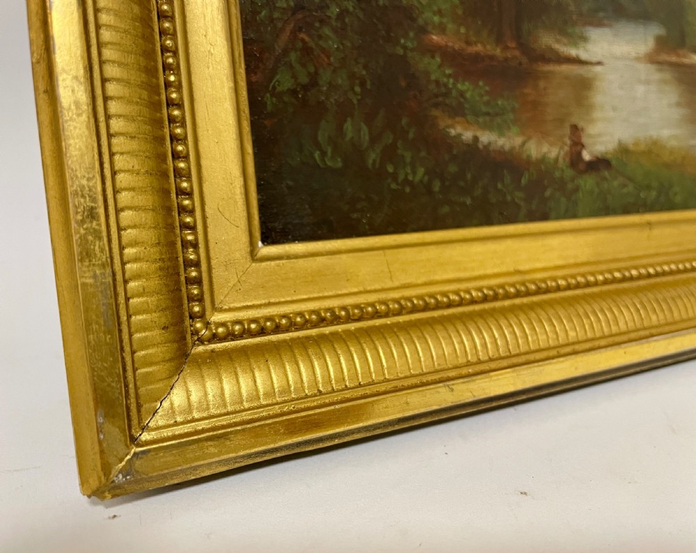 Victorian Oil on Canvas Painting of a Fisherman View XV
