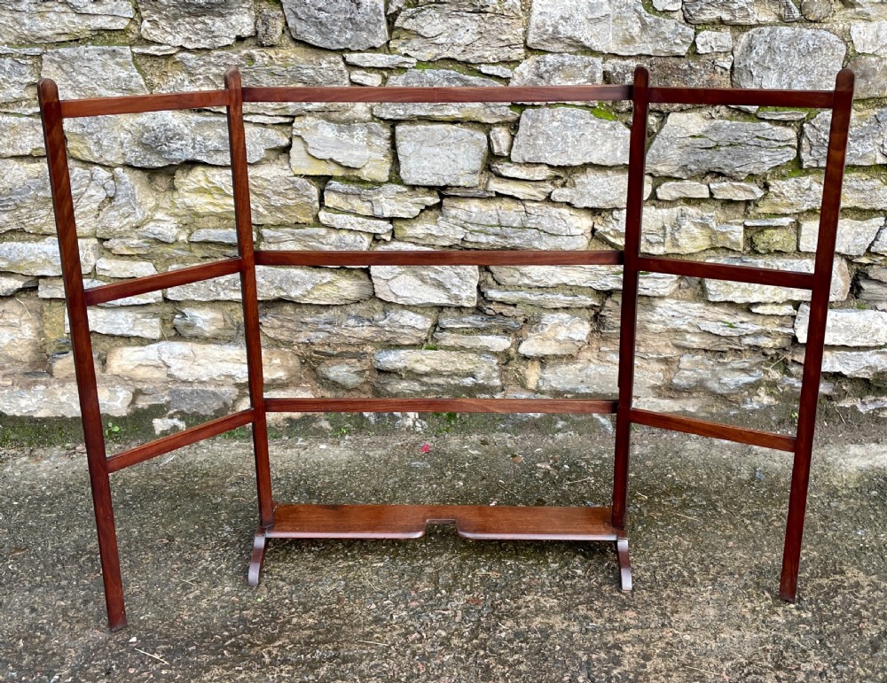 ?Victorian Mahogany Folding Towel Rail