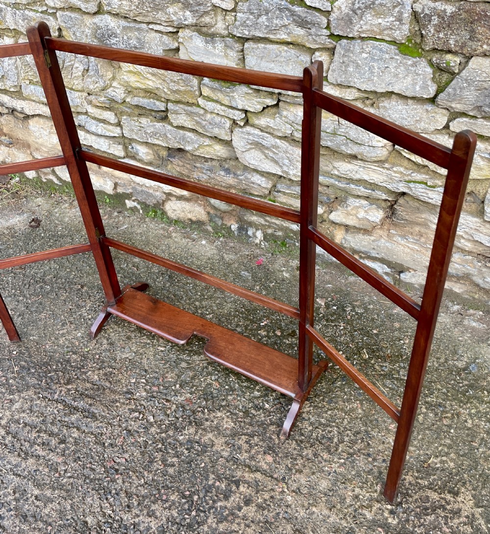 ?Victorian Mahogany Folding Towel Rail View III