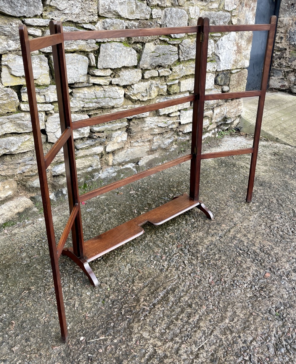?Victorian Mahogany Folding Towel Rail View IV