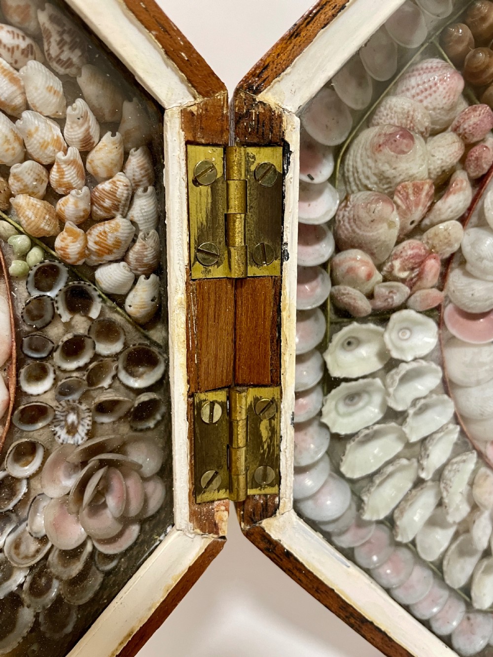 Antique Victorian Shellwork Sailors Valentine View IX