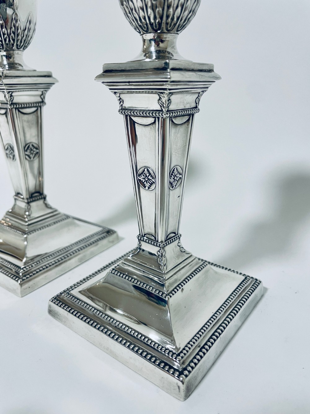 Pair of Victorian Silver Candlesticks View IX