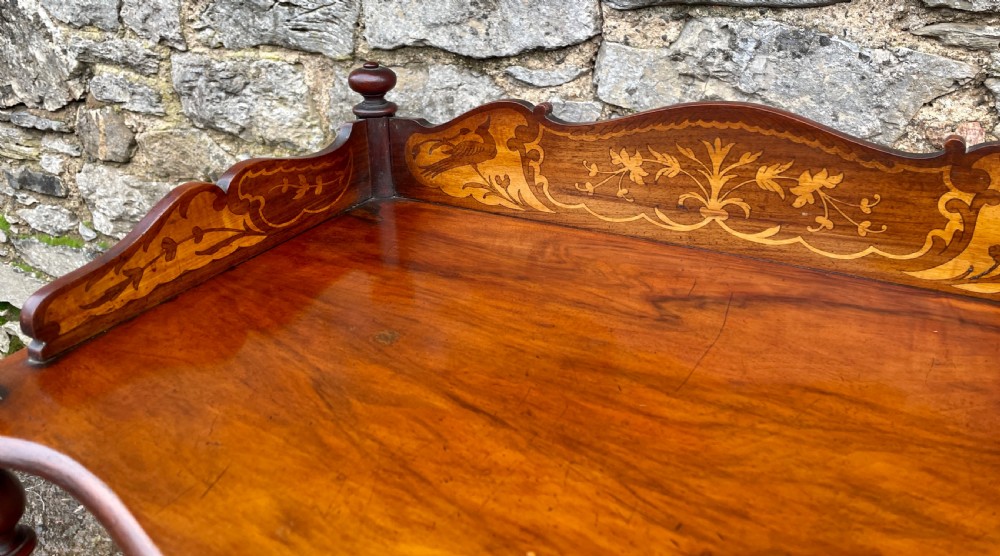 Victorian Walnut Inlaid Whatnot View VI