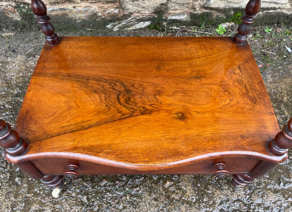 Victorian Walnut Inlaid Whatnot View VIII