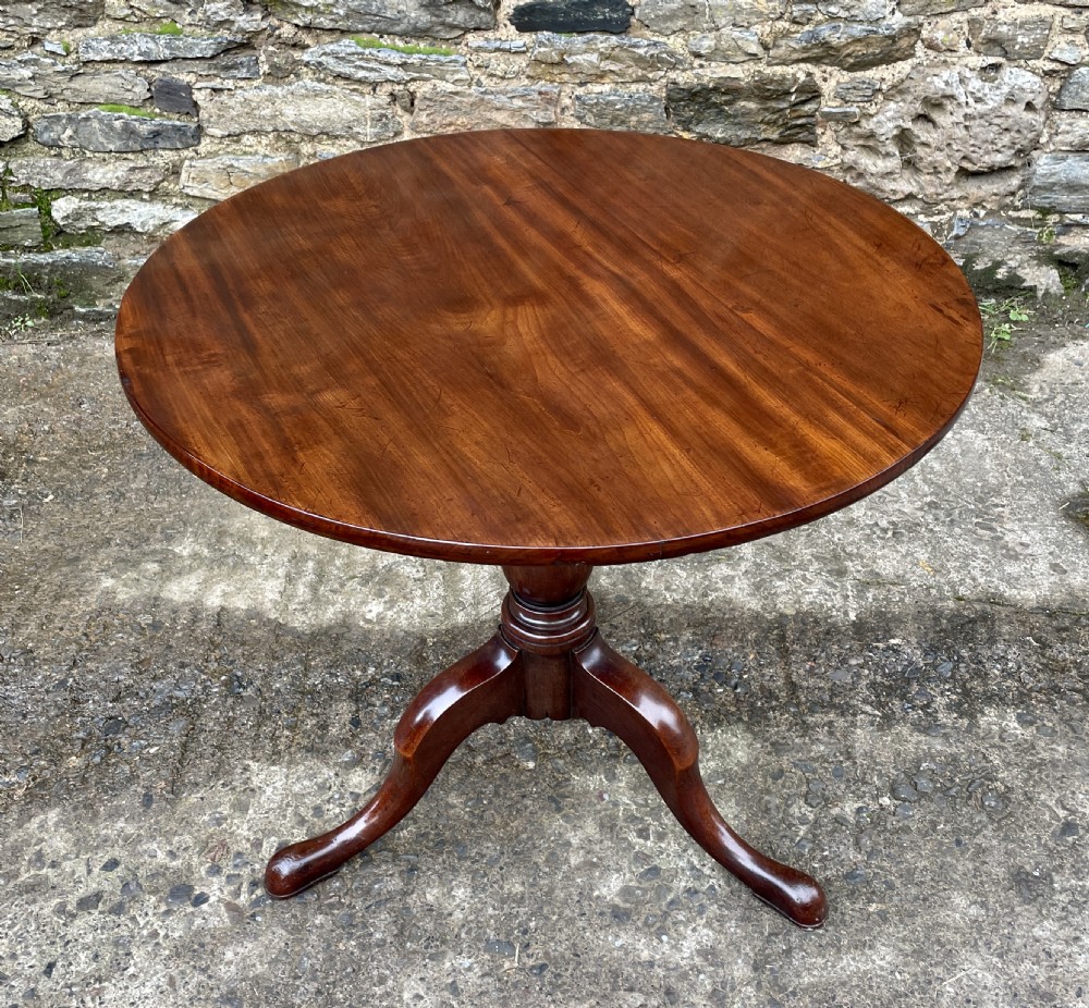 Georgian Mahogany Tilt Top Occasional Table View III
