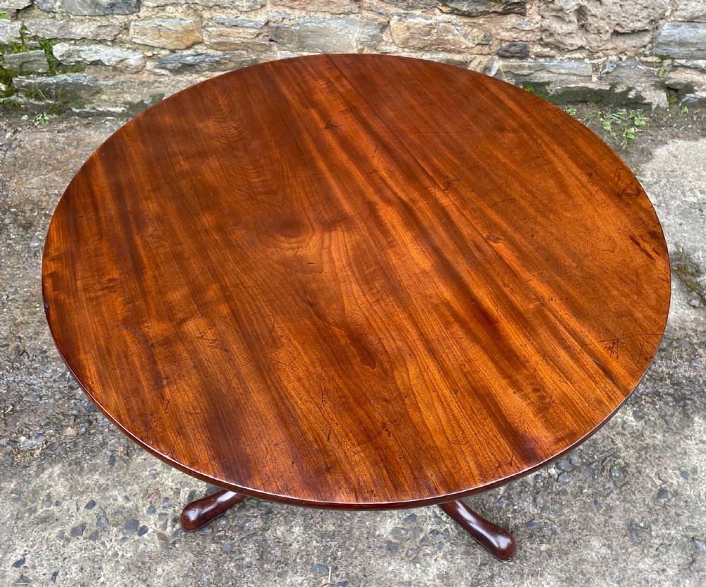 Georgian Mahogany Tilt Top Occasional Table View IV