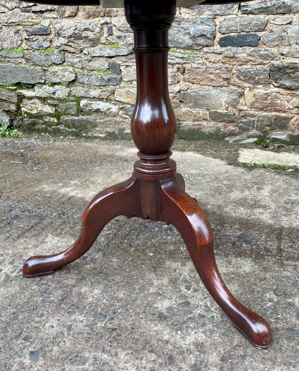 Georgian Mahogany Tilt Top Occasional Table View VIII
