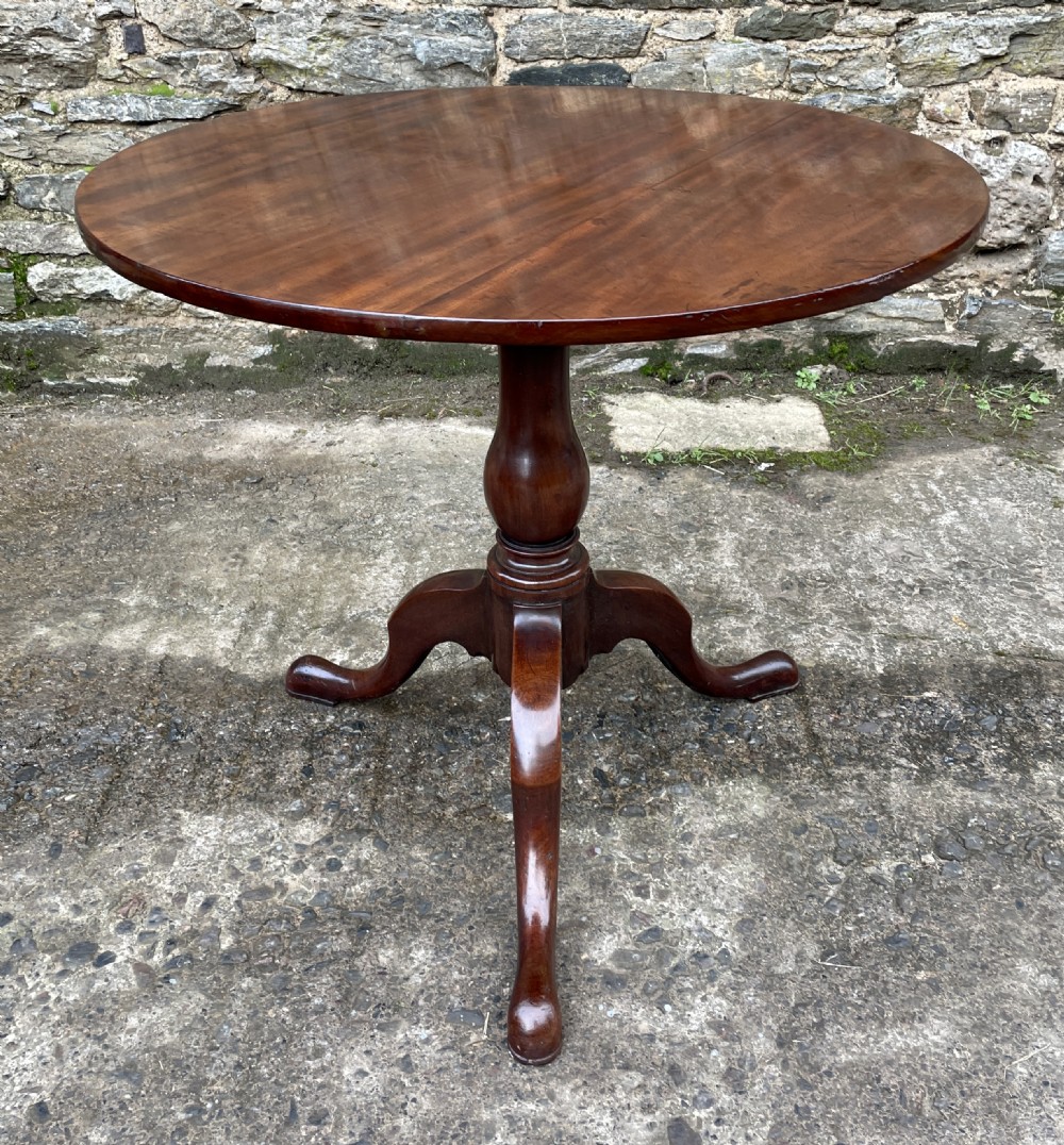 Georgian Mahogany Tilt Top Occasional Table View X