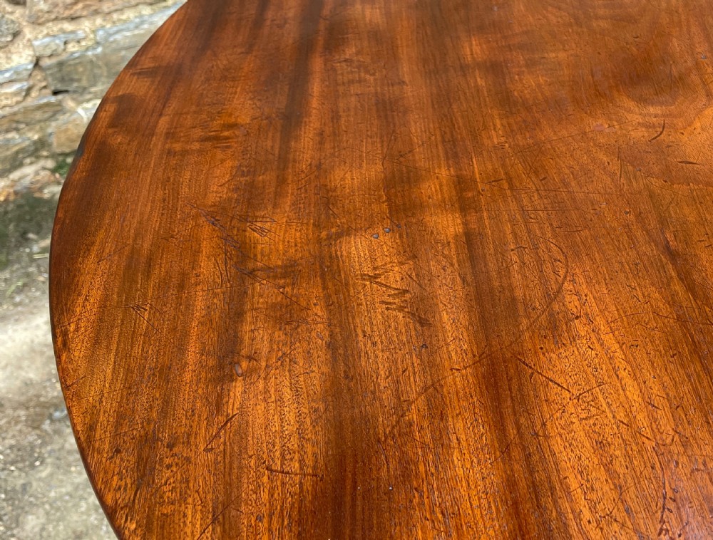 Georgian Mahogany Tilt Top Occasional Table View XIII
