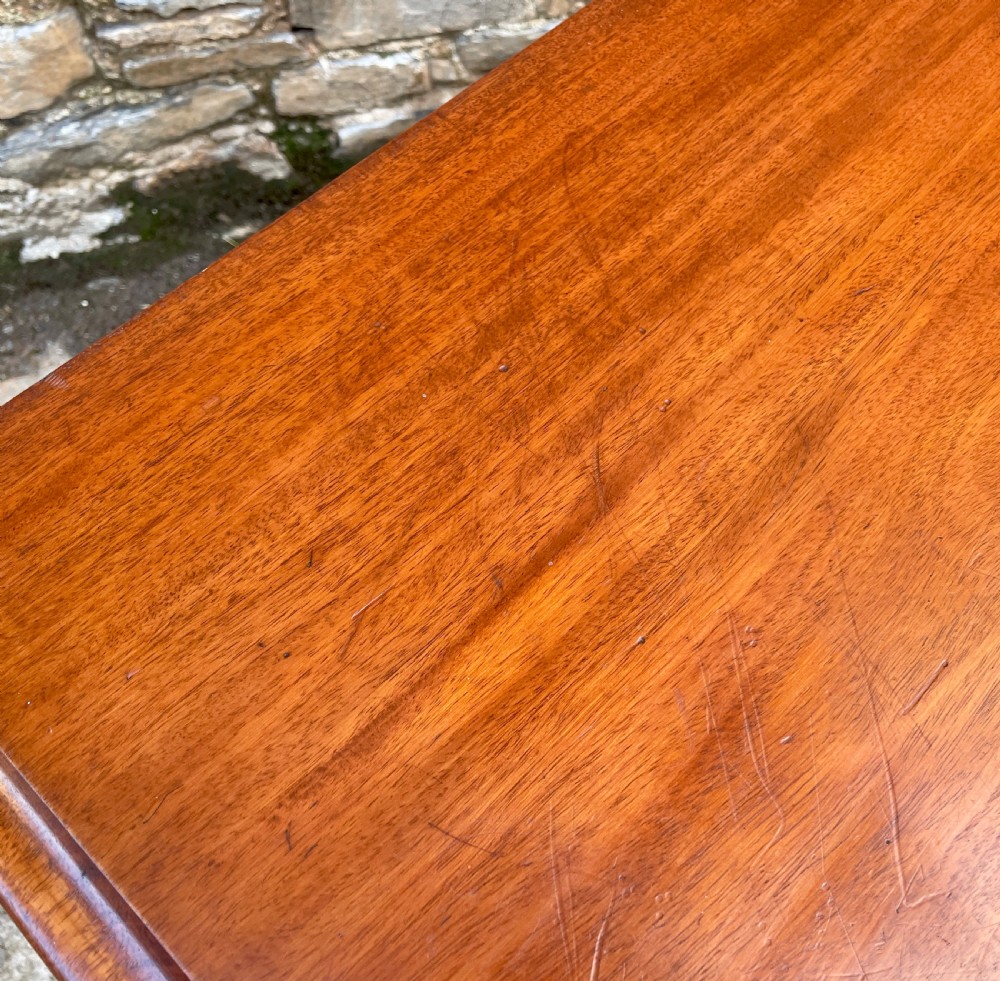 Antique Victorian Mahogany Two Drawer Side Table View XVIII