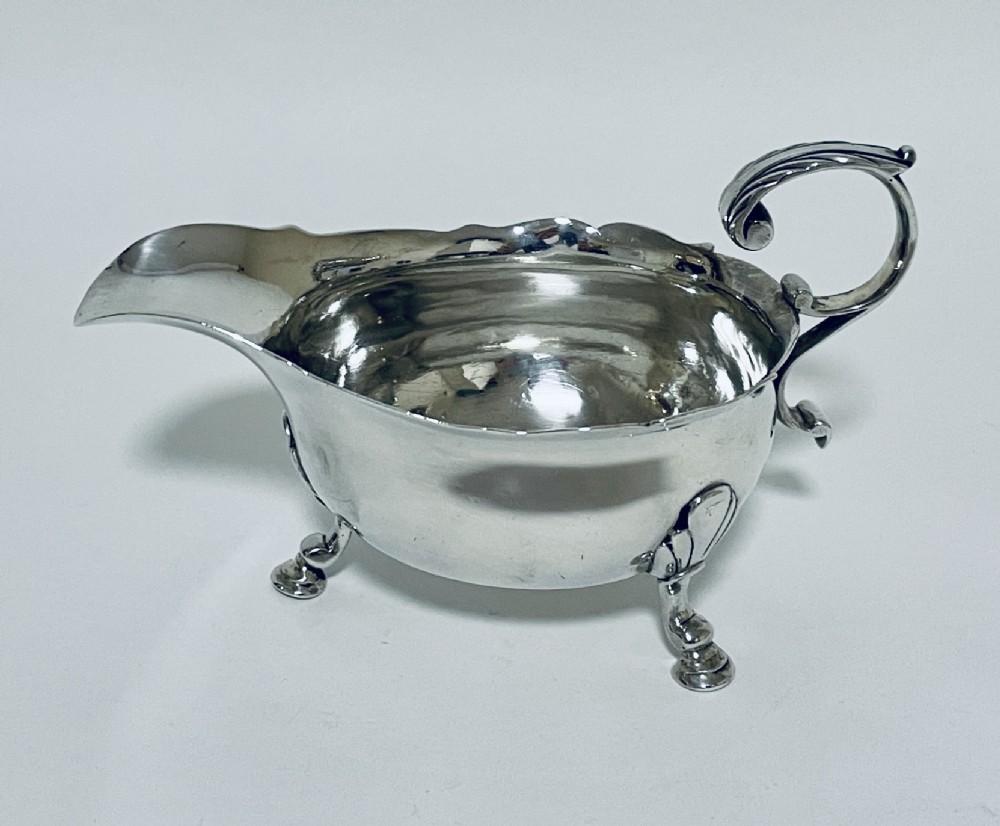 Antique 18th Century Silver Sauce Boat