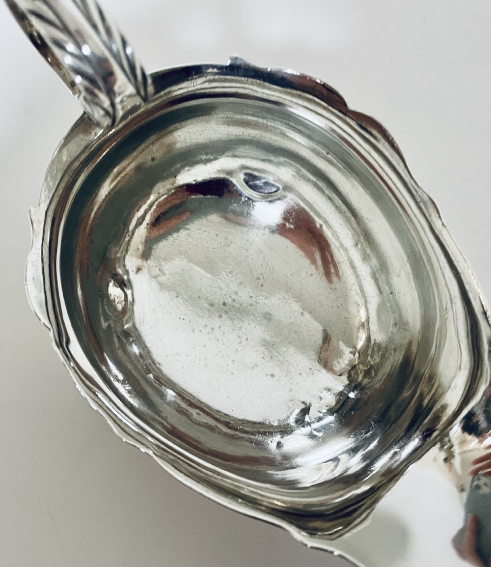 Antique 18th Century Silver Sauce Boat View XI