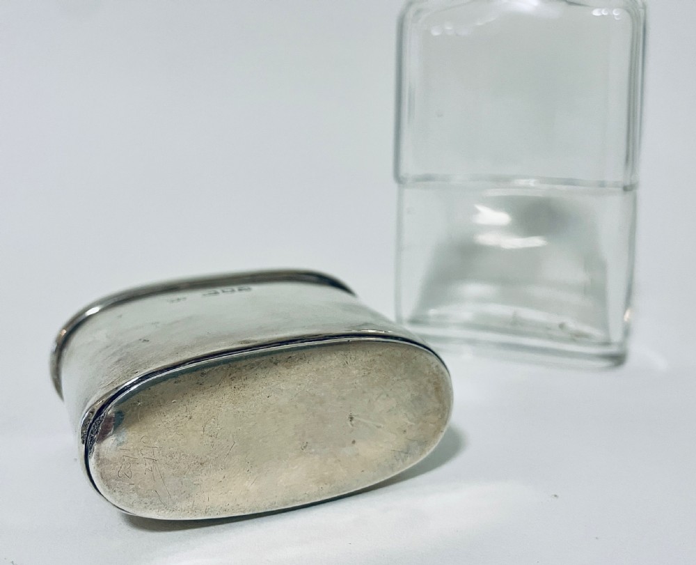 Antique Victorian Silver Mounted Hip Flask View IX