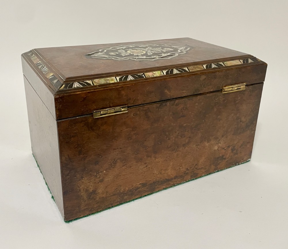 Antique Victorian Inlaid Fitted Jewellery Box View IX
