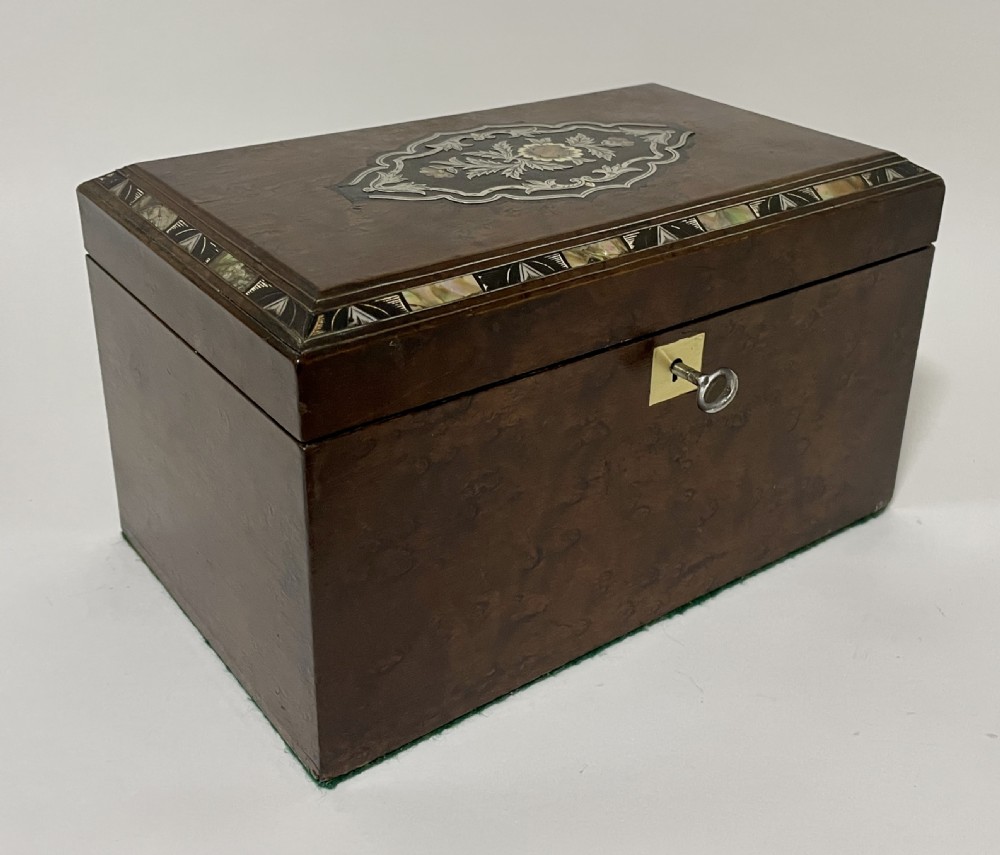 Antique Victorian Inlaid Fitted Jewellery Box View XIV