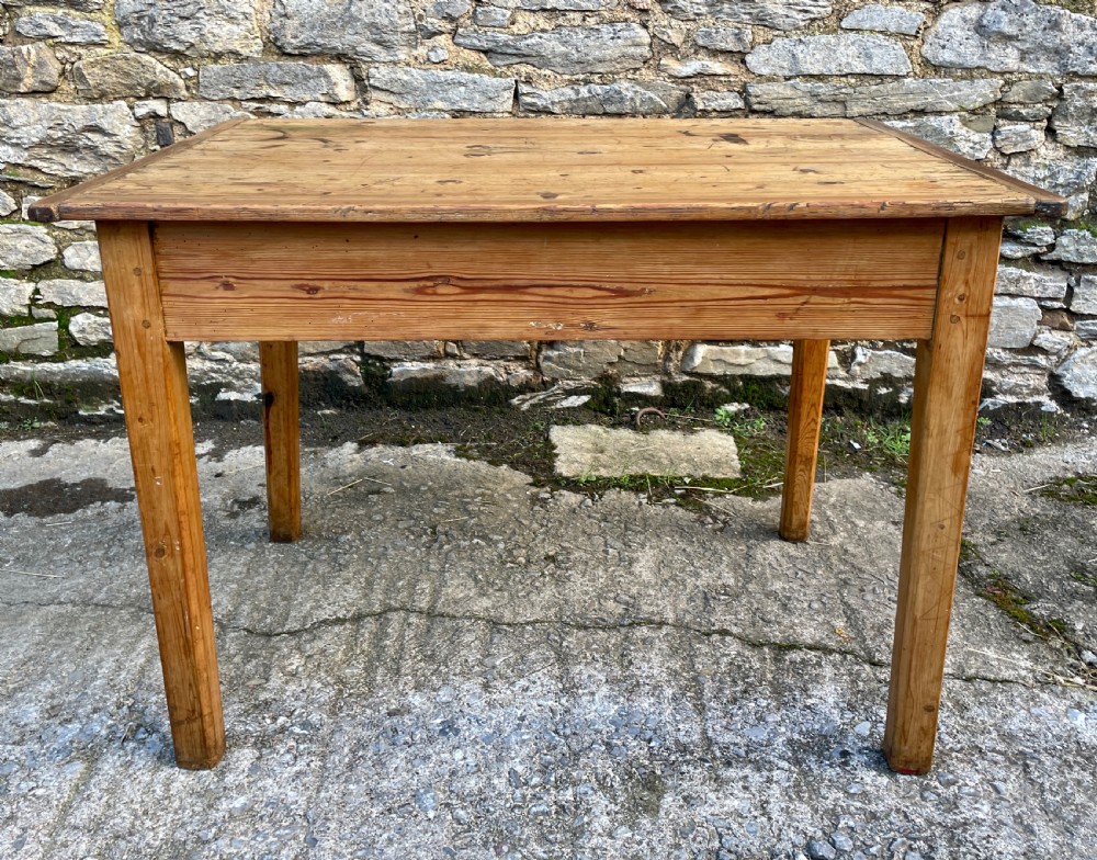 Antique Two Drawer Pine Table View XVII