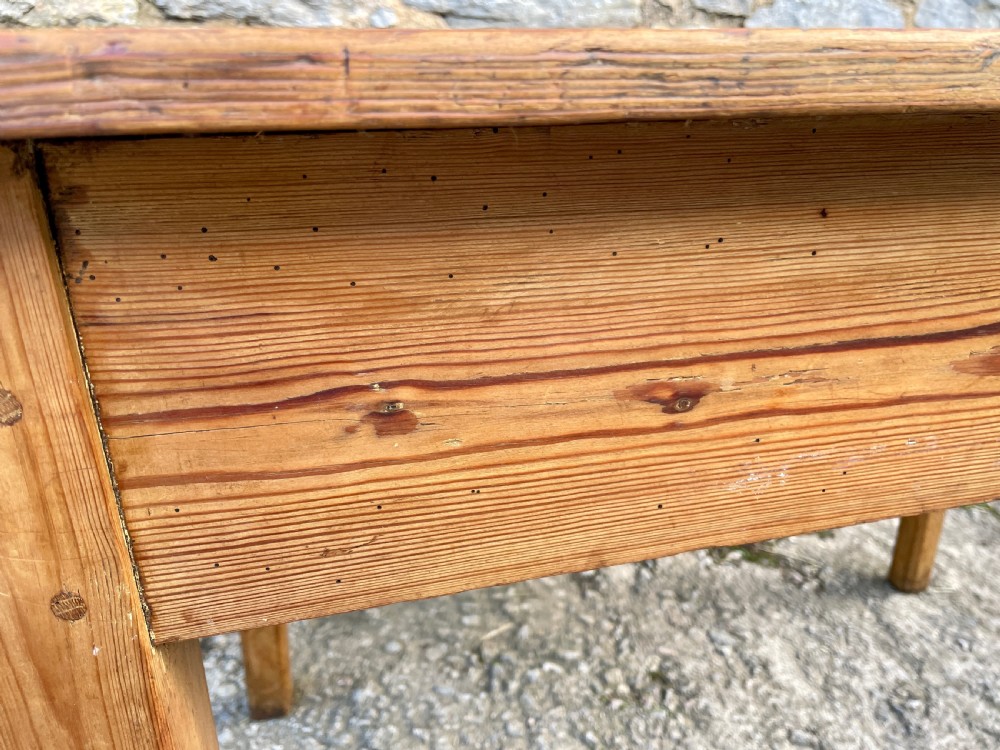 Antique Two Drawer Pine Table View XIX