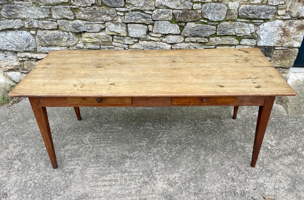 Large Antique French Farmhouse Dining Table View III