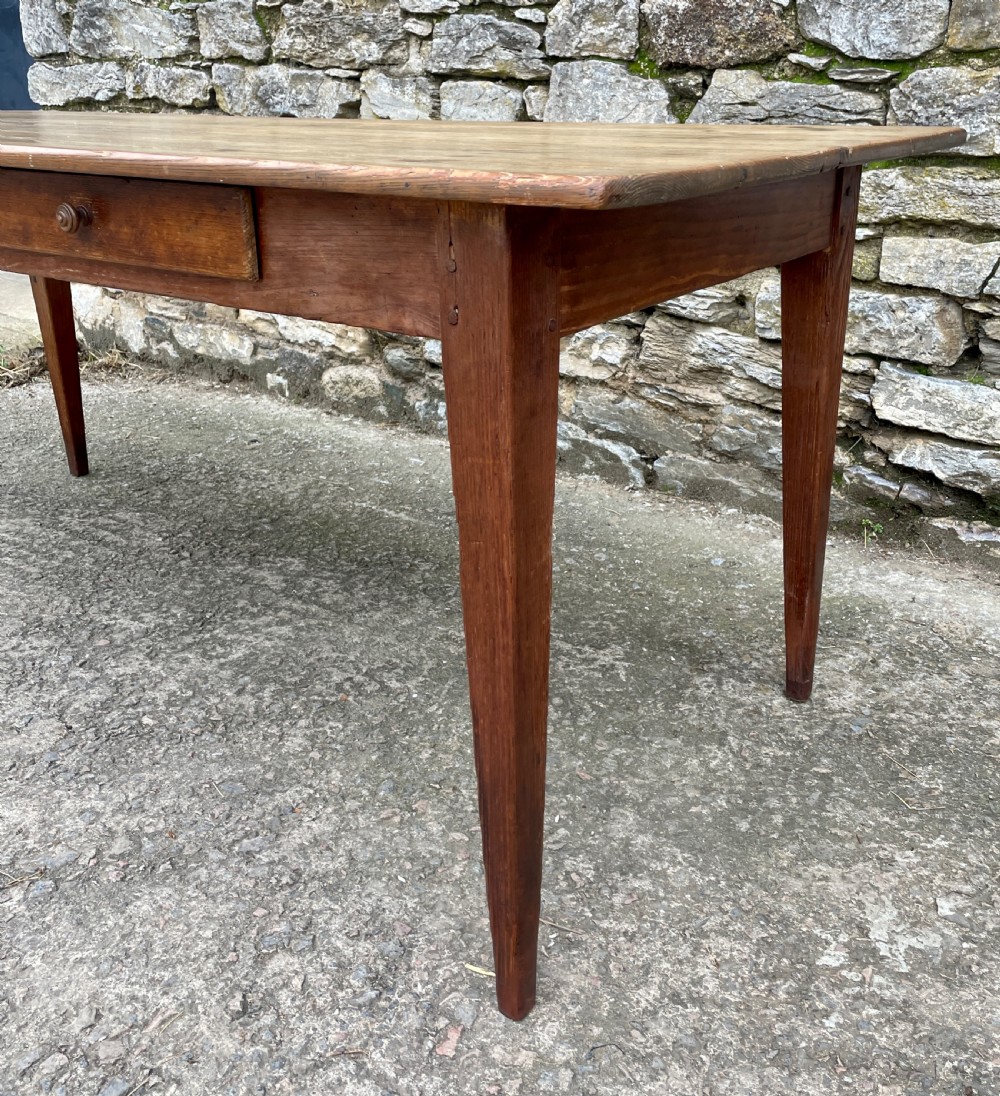 Large Antique French Farmhouse Dining Table View VII