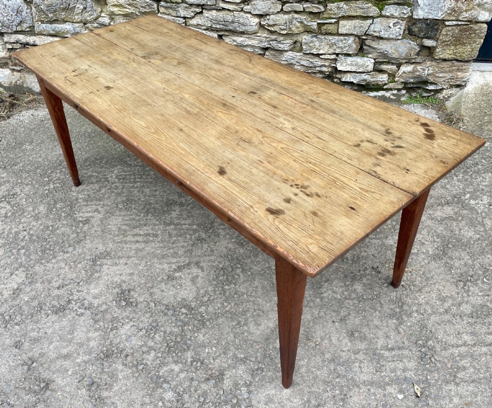 Large Antique French Farmhouse Dining Table View XIV