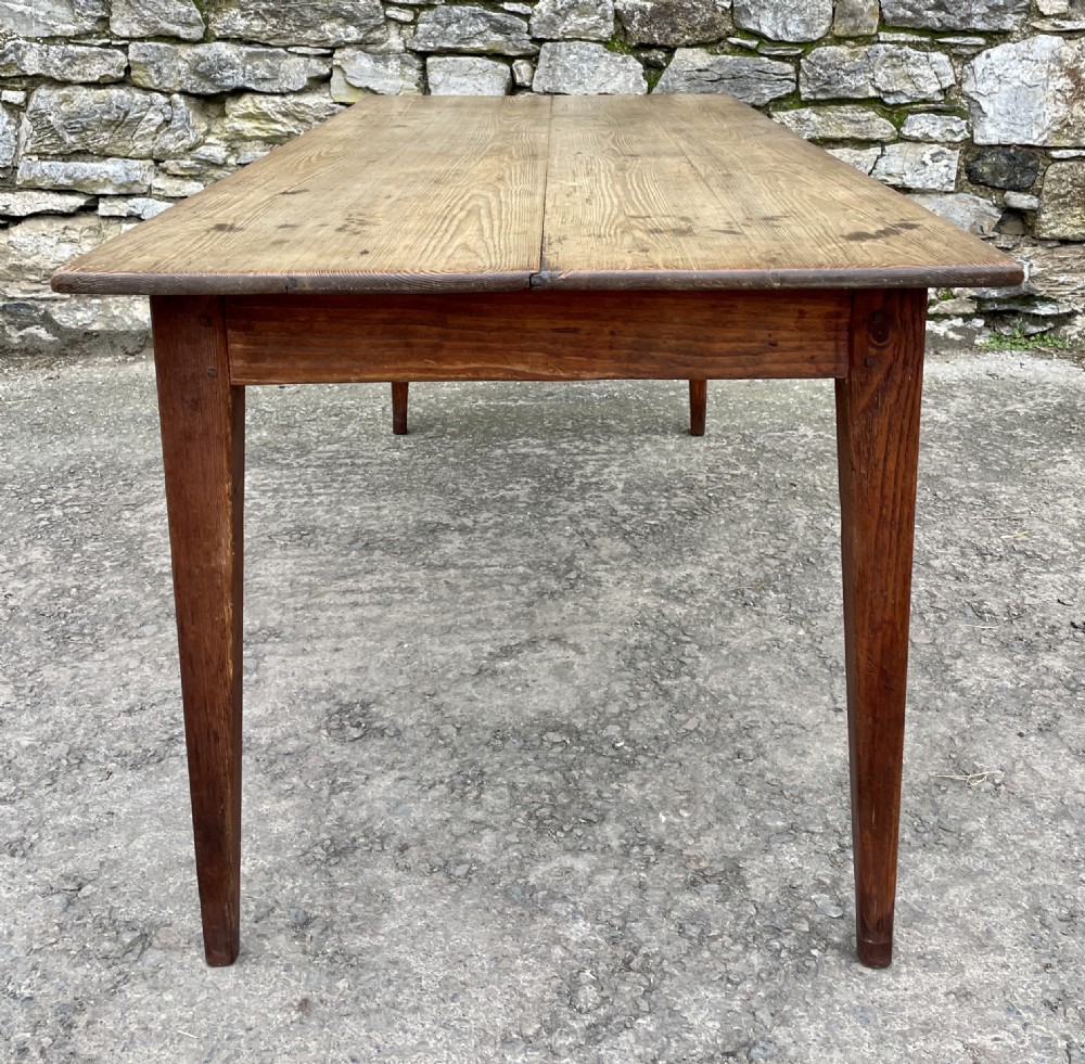 Large Antique French Farmhouse Dining Table View XVI