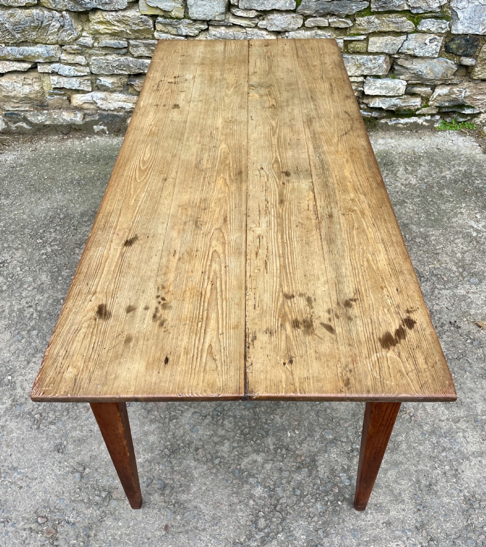 Large Antique French Farmhouse Dining Table View XVII