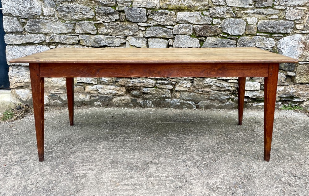 Large Antique French Farmhouse Dining Table View XXIII