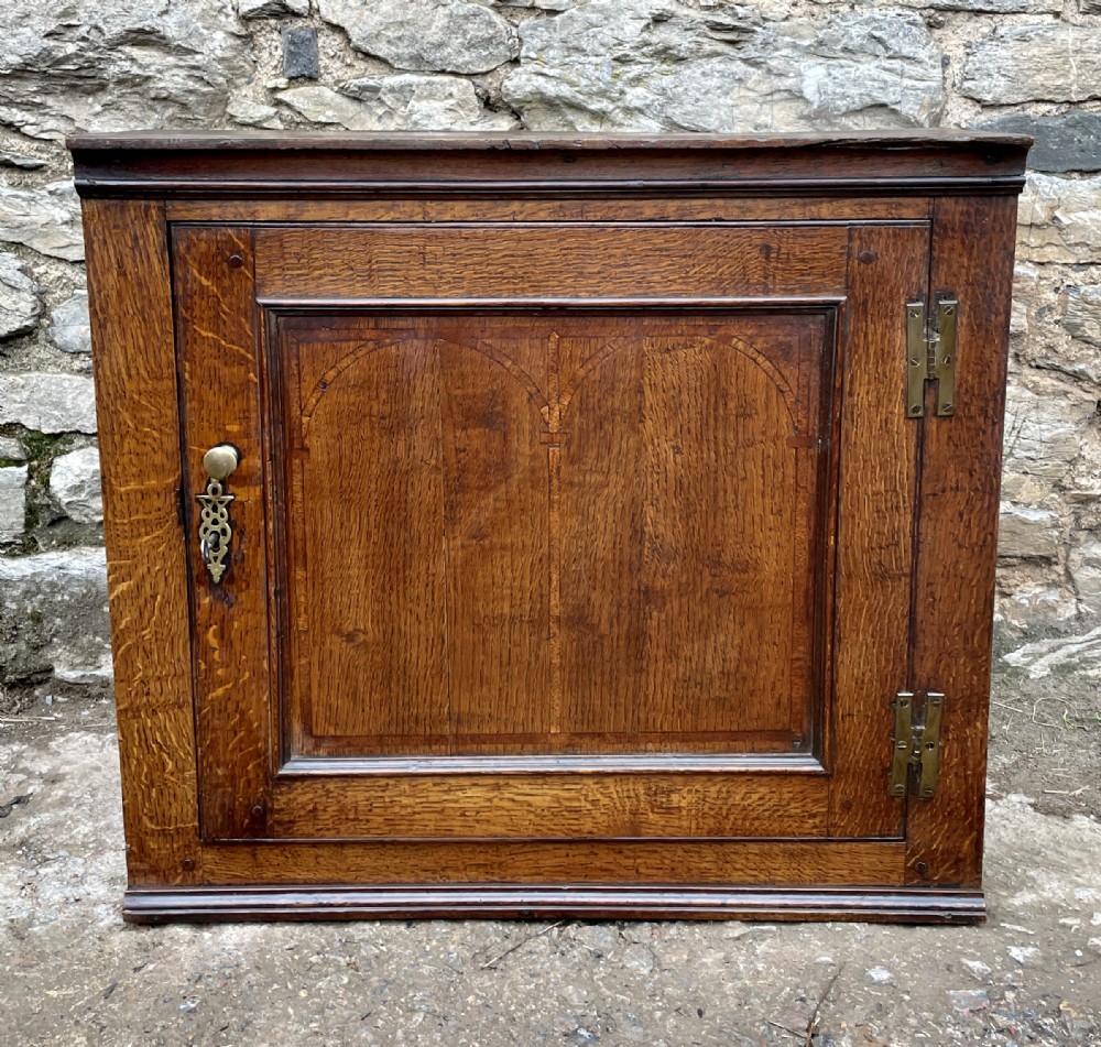 ?Antique 18th Century Oak Spice Cupboard