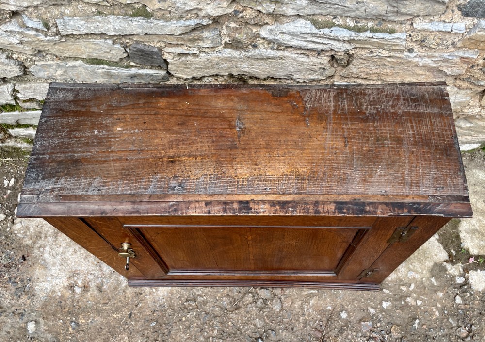 ?Antique 18th Century Oak Spice Cupboard View X