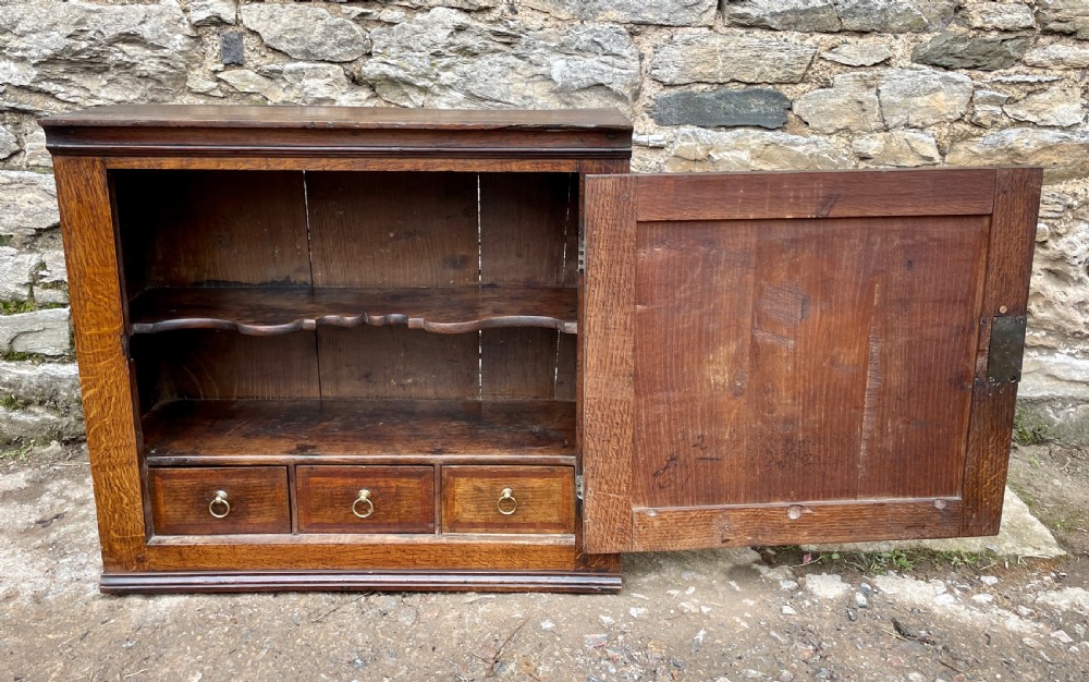?Antique 18th Century Oak Spice Cupboard View XIII