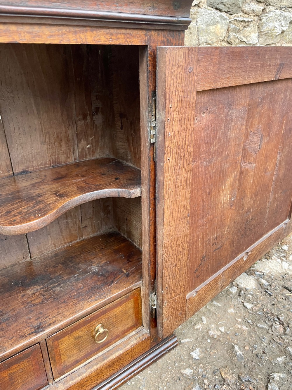 ?Antique 18th Century Oak Spice Cupboard View XVI
