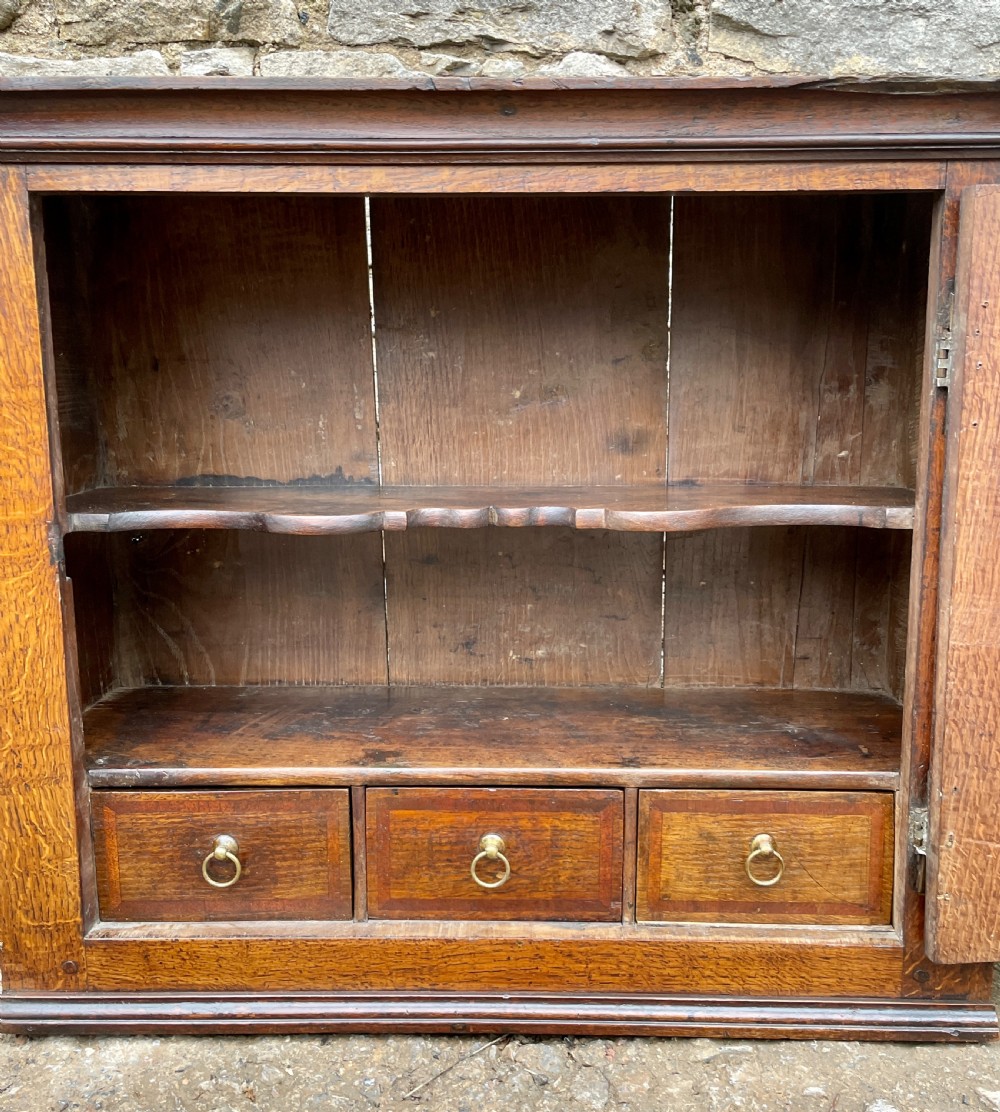 ?Antique 18th Century Oak Spice Cupboard View XVIII