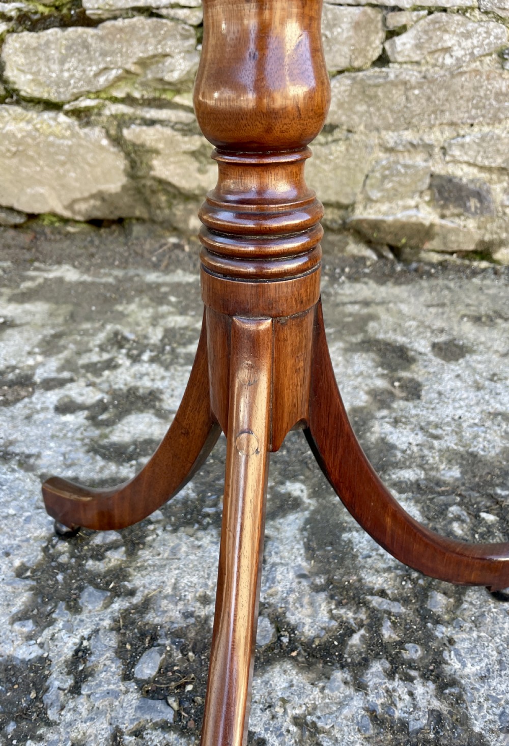 Small Regency Mahogany Wine Table View XII