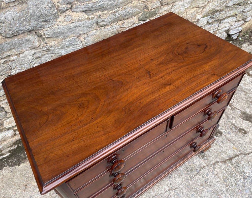 Antique George III Mahogany Chest of Drawers View IX