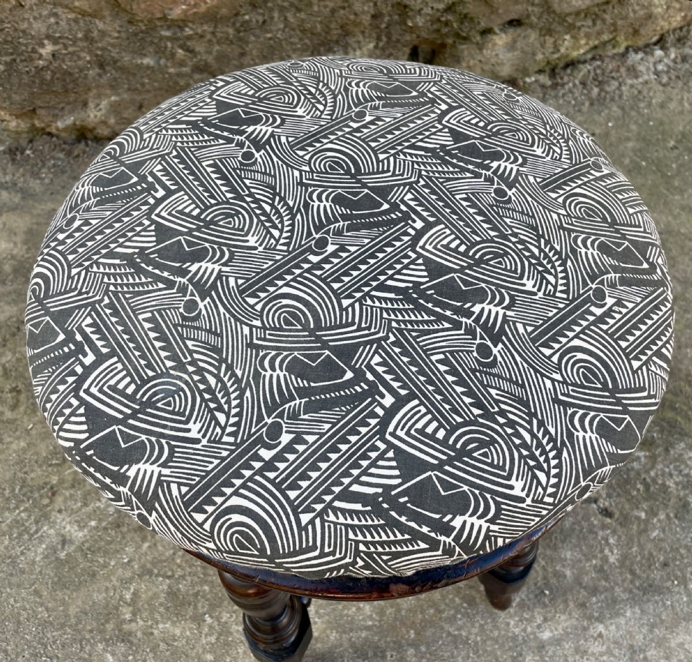 Antique Edwardian Revolving Piano Stool View V