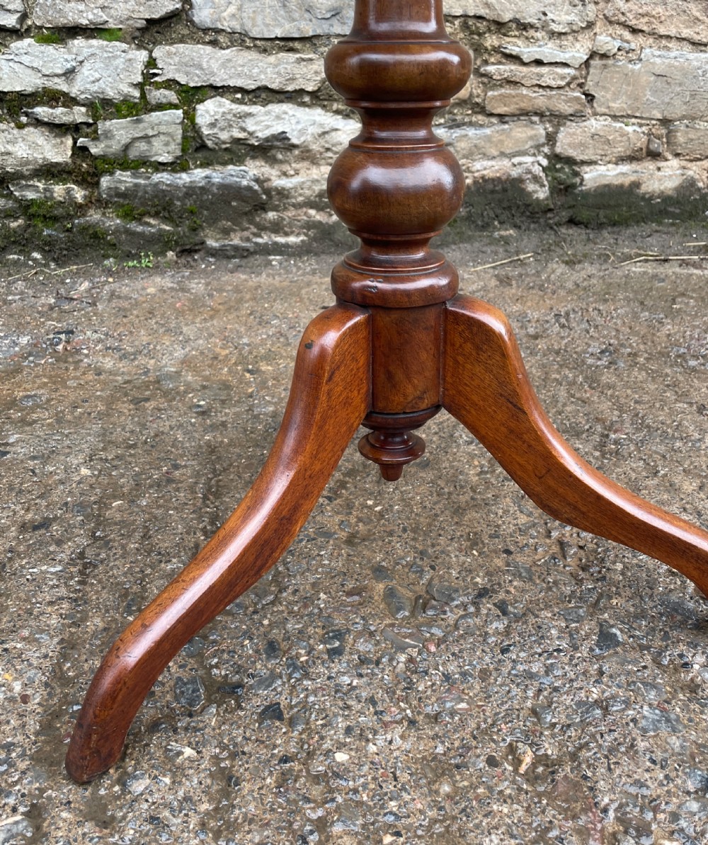 Antique Victorian Mahogany Wine Table View XV