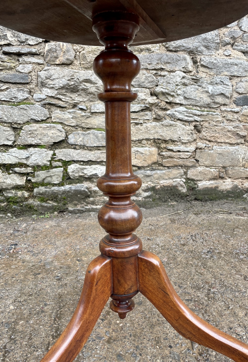Antique Victorian Mahogany Wine Table View XVI