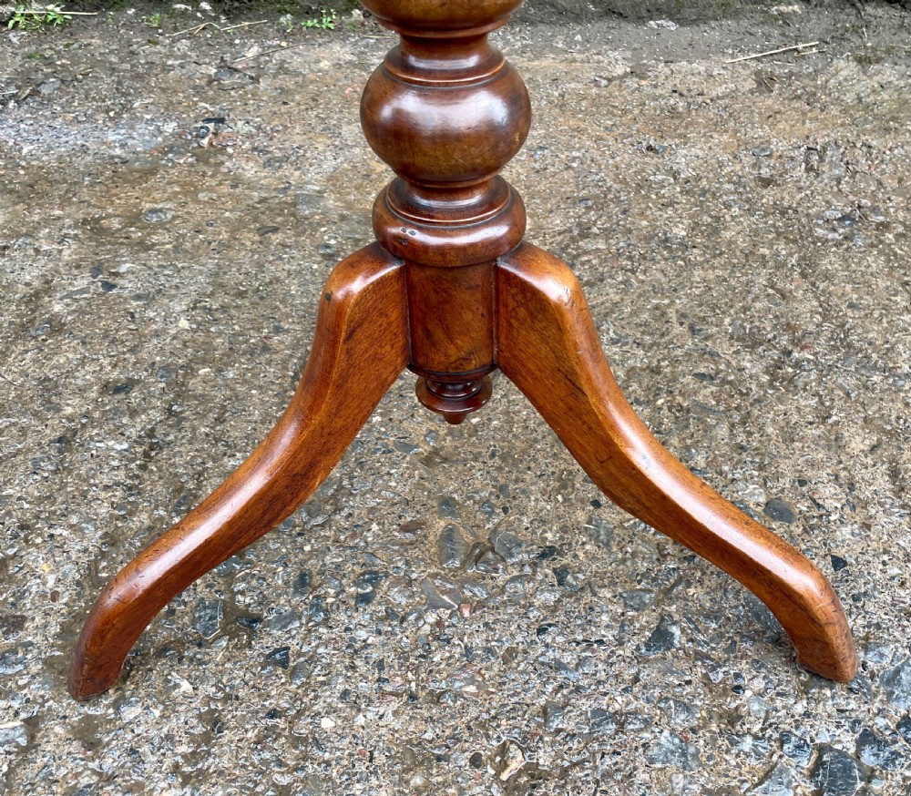 Antique Victorian Mahogany Wine Table View XVII