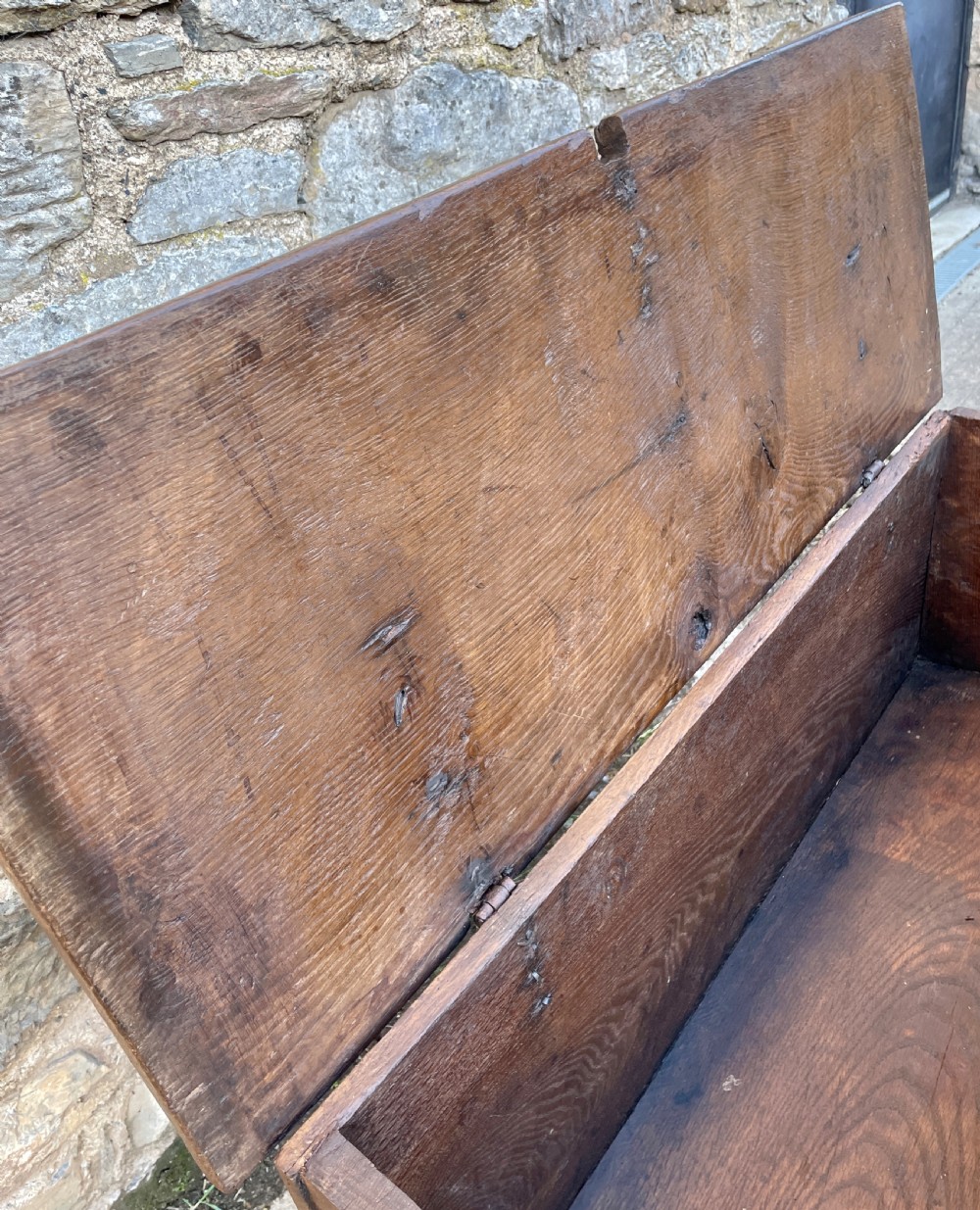 17th Century Planked Oak Coffer View IX