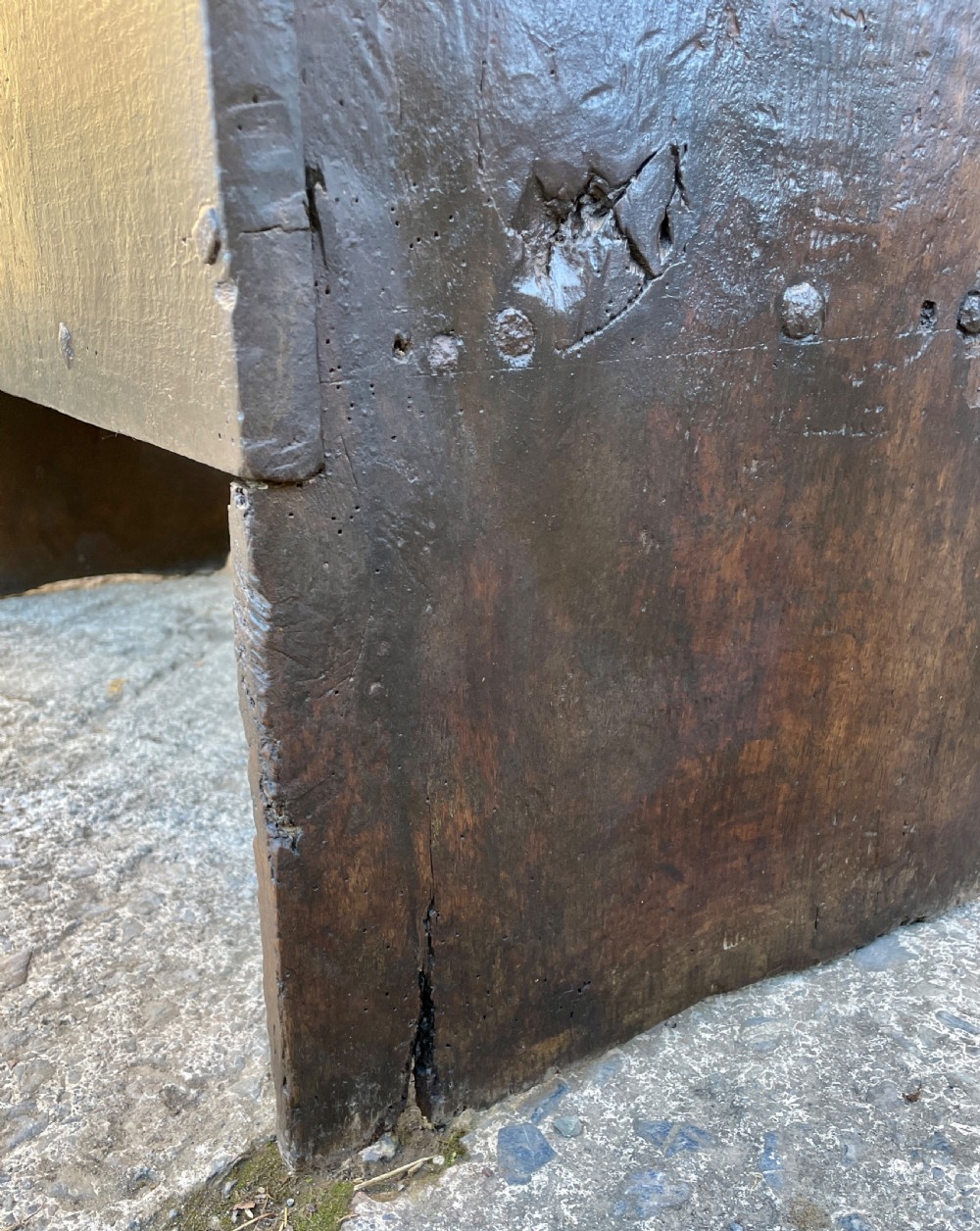 17th Century Planked Oak Coffer View XIV