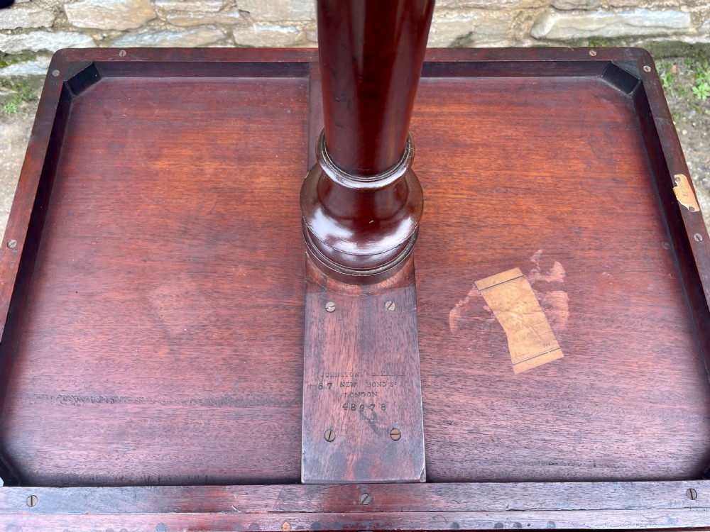 Antique Victorian Mahogany Lamp Table by Johnstone & Jeanes View XVI