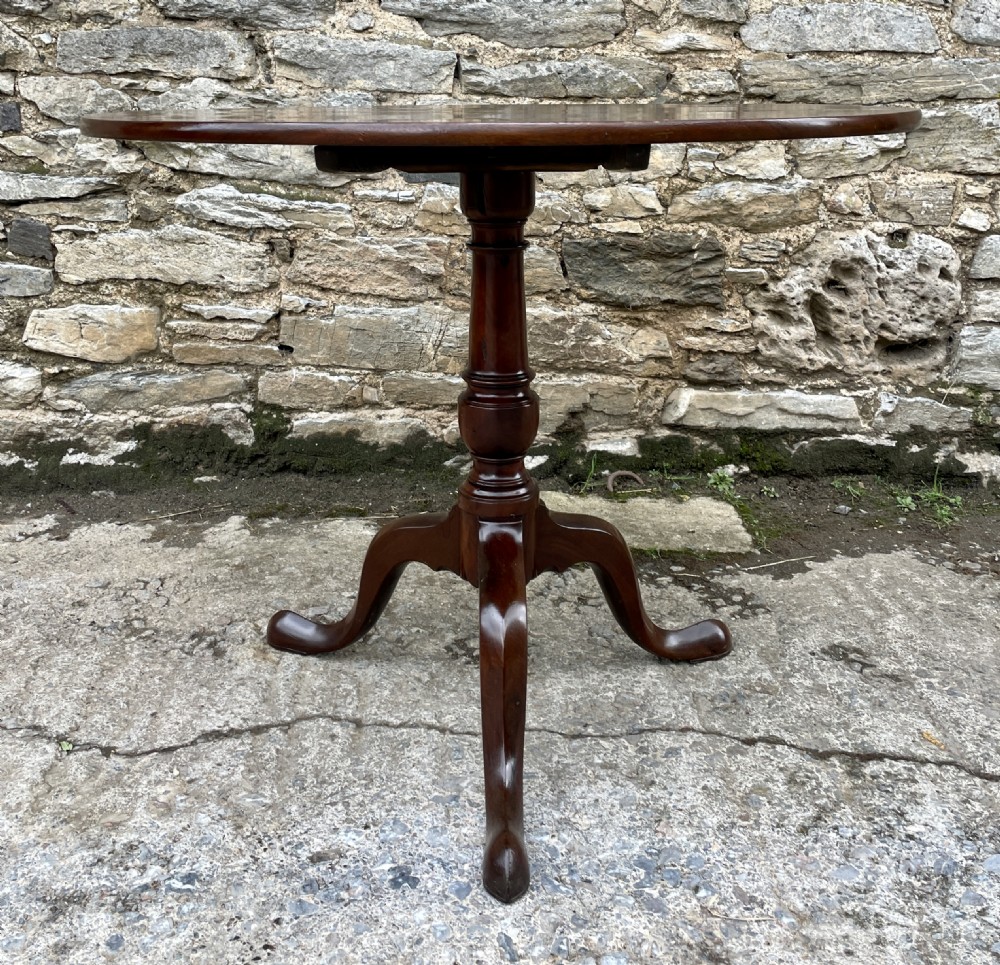 Antique Georgian Mahogany Tilt Top Table View II