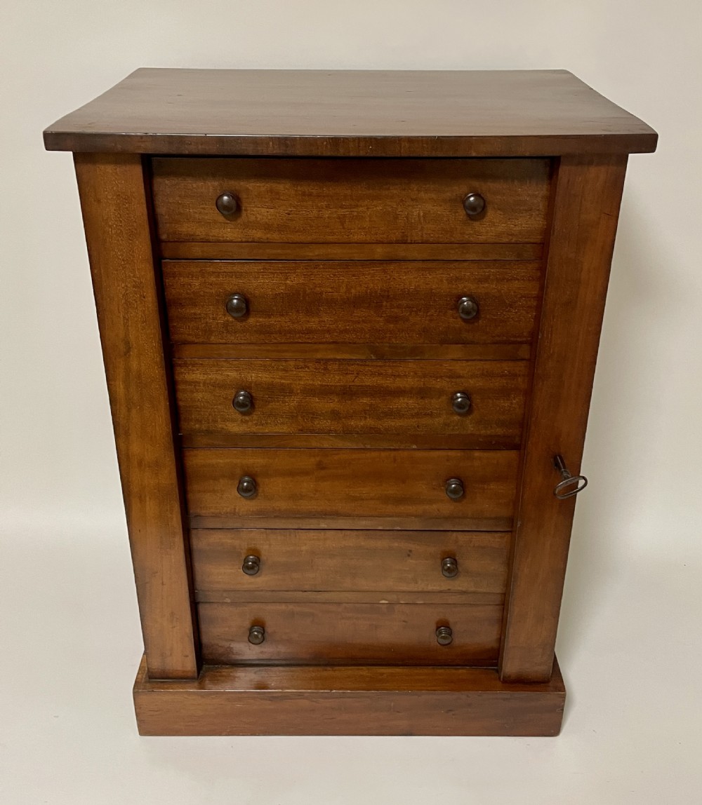 Victorian Mahogany Tabletop Wellington Chest View III